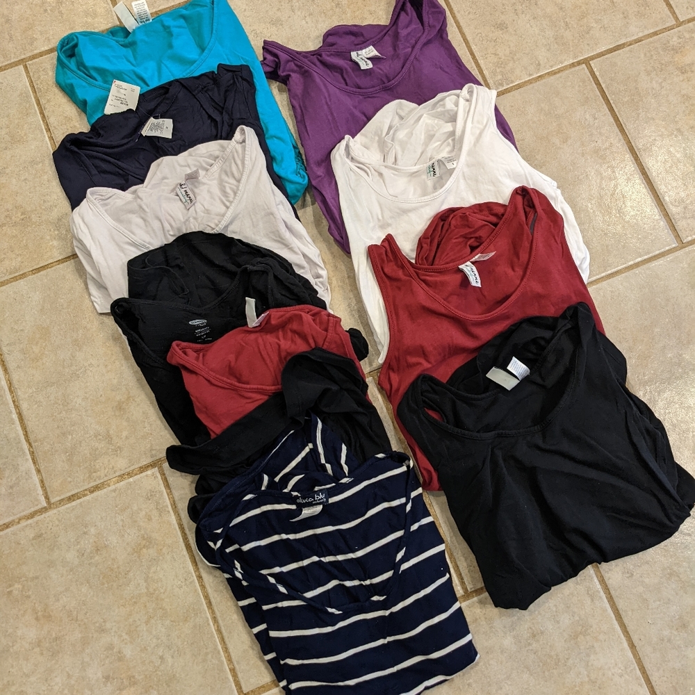 Maternity T-shirts and Tanks - Size small; Various colors